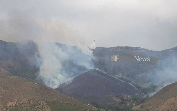 Συναγερμός για μεγάλη φωτιά στα Χανιά