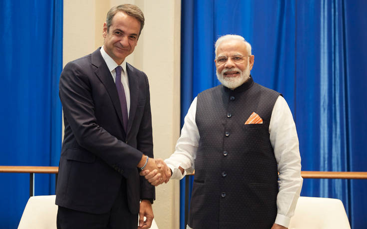 Η ενίσχυση των οικονομικών σχέσεων Ελλάδας-Ινδίας στο επίκεντρο συνάντησης Μητσοτάκη-Μόντι