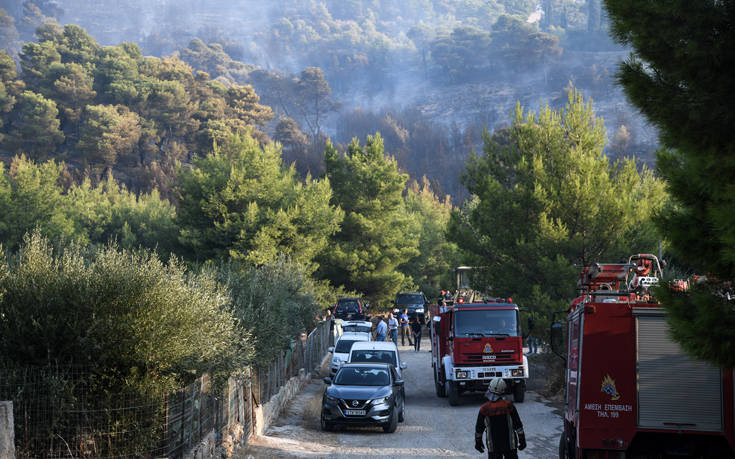 Κάτοικος Νέας Μάκρης: Σίγουρος εμπρησμός, είδαν ένα αυτοκίνητο κι ένα μηχανάκι, 6-7 άτομα