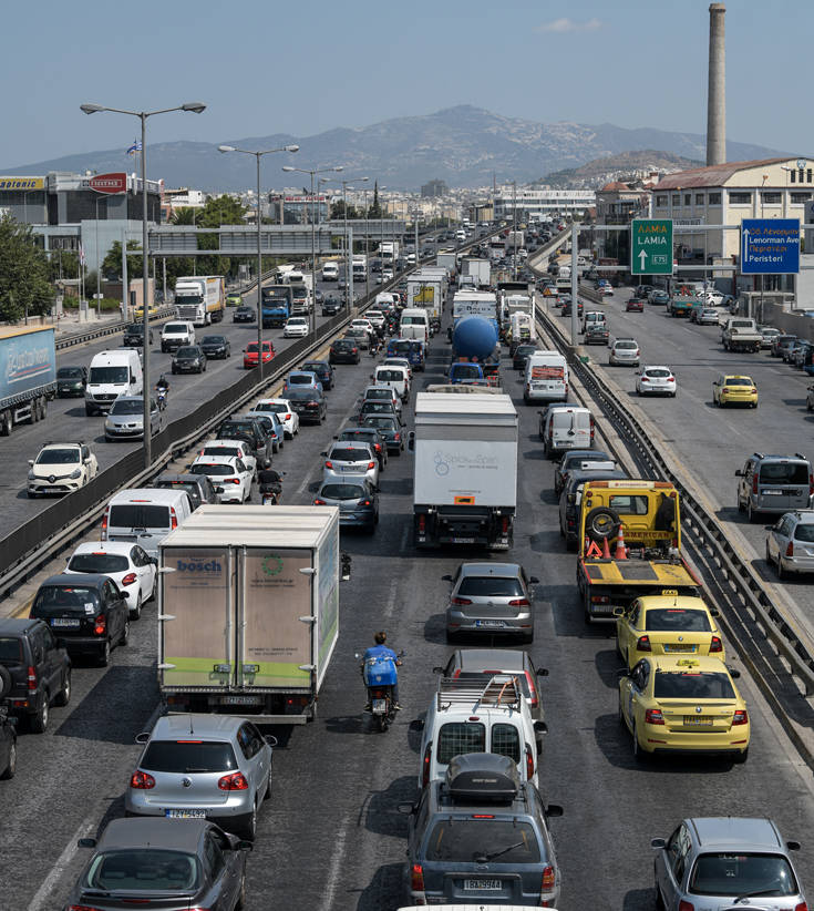 Κυκλοφοριακό έμφραγμα στον Κηφισό λόγω της βροχής