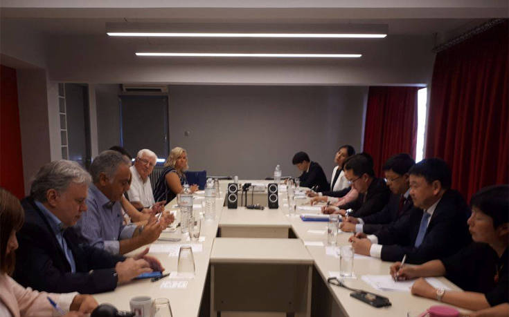 Συνάντηση ΣΥΡΙΖΑ με αντιπροσωπεία του Κομμουνιστικού Κόμματος Κίνας