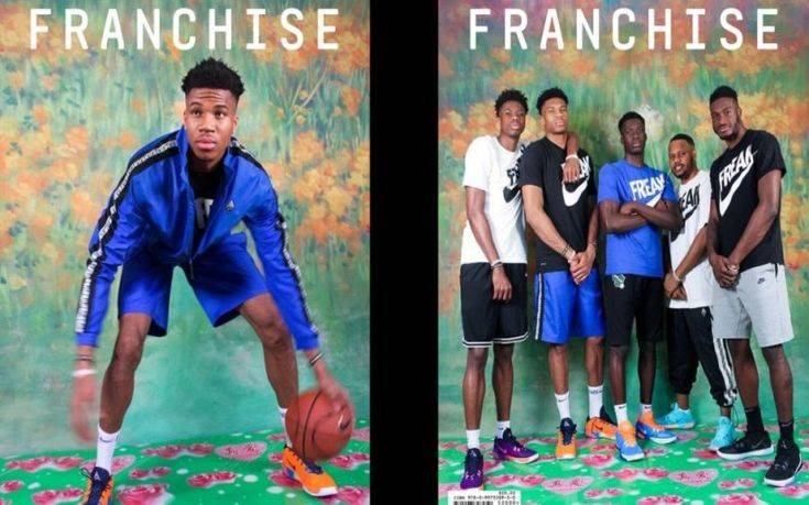 H… πεντάδα των Antetokounbros εξώφυλλο στο «Franchise»
