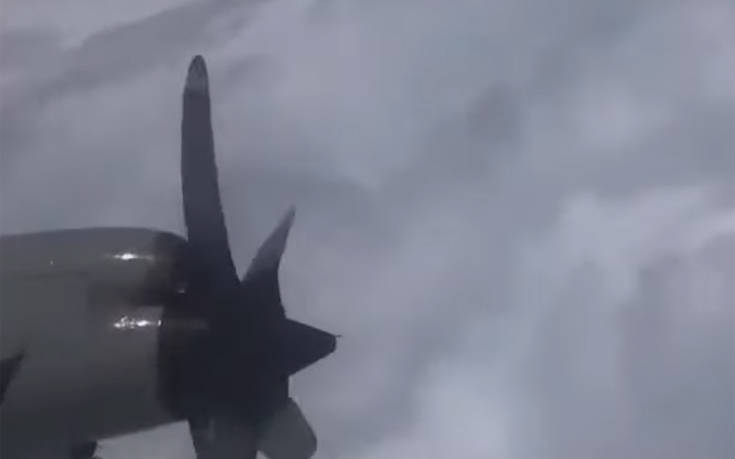 Βίντεο από πτήση τρόμου μέσα στον τυφώνα Ντόριαν