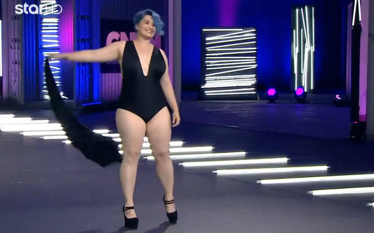 GNTM 2: Το extra plus size model με τα μπλε μαλλιά που ενθουσίασε τους κριτές