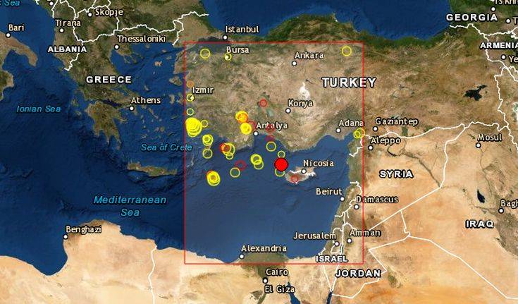 Σεισμός ανοιχτά της Κύπρου