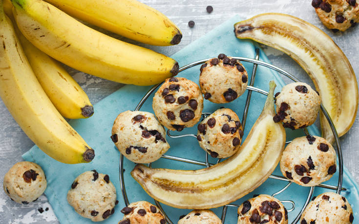 Σπιτικά μπισκότα με μπανάνα και σοκολάτα
