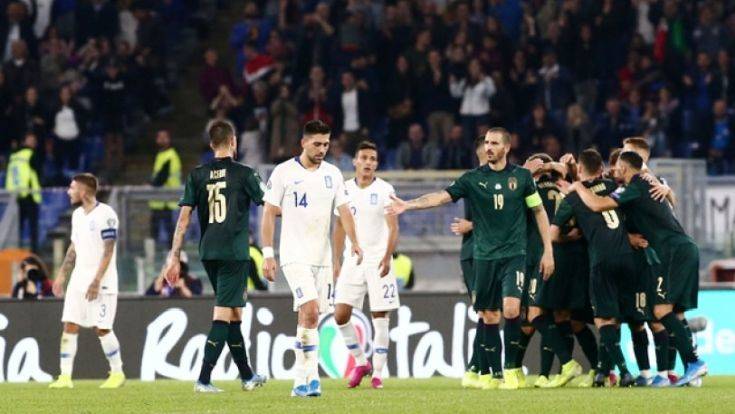 Ιταλία &#8211; Ελλάδα 2-0: Ανήμπορη η Εθνική