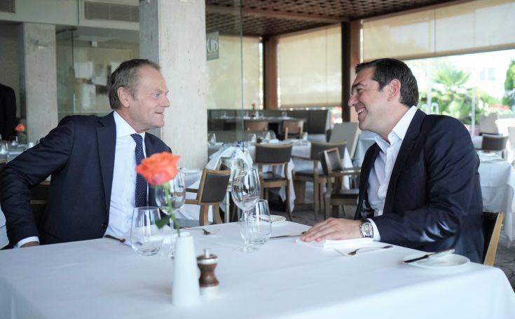 Γεύμα με τον Ντόναλντ Τούσκ είχε ο Αλέξης Τσίπρας