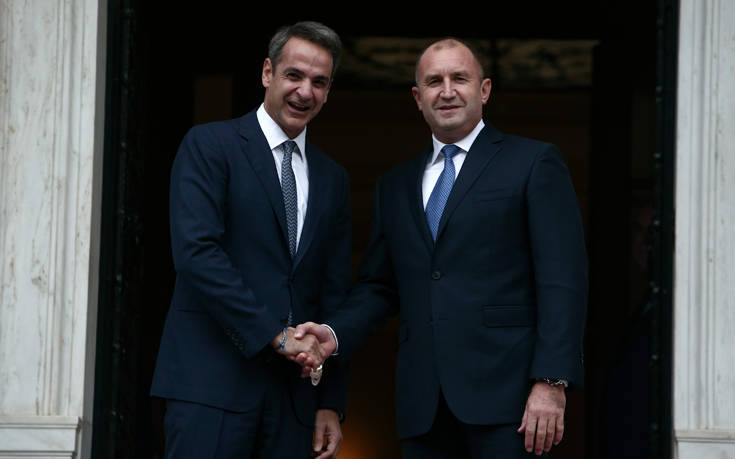 Ο Κυριάκος Μητσοτάκης συναντήθηκε με τον Πρόεδρο της Βουλγαρίας Ρούμεν Ράντεφ