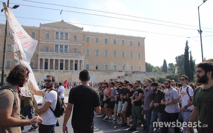 ΓΣΕΕ, συνδικάτα και φοιτητικοί σύλλογοι στο Σύνταγμα