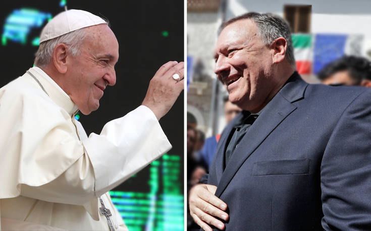 Πομπέο και Πάπας Φραγκίσκος θέλουν να προωθήσουν τη θρησκευτική ελευθερία