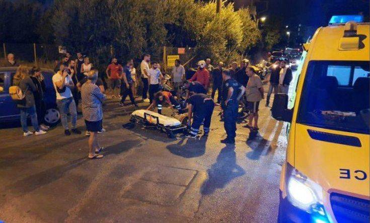 Σοβαρό τροχαίο στο Ηράκλειο, διανομέας μεταφέρθηκε διασωληνωμένος στο νοσοκομείο