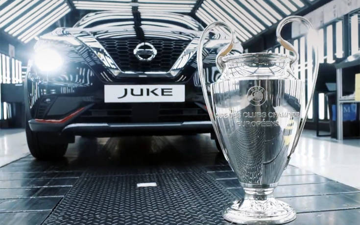Το νέο Juke… παίζει μπάλα στο UEFA Champions League