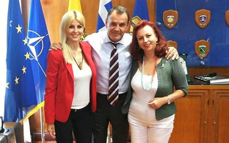 Συνάντηση Έλενας Ράπτη – Νίκου Παναγιωτόπουλου στο υπουργείο Εθνικής Άμυνας