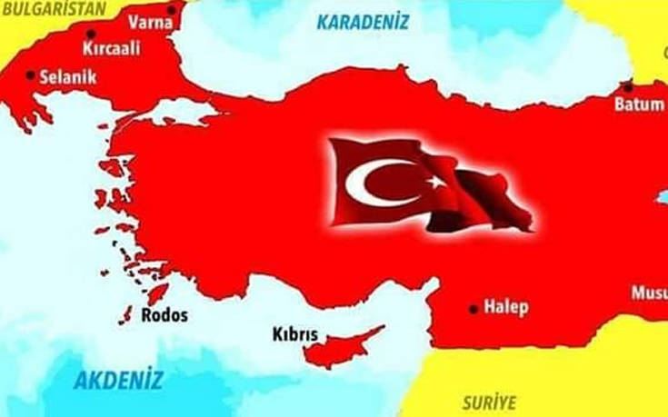 Προκλήσεις Τούρκων εθνικιστών: Χάρτες στο Facebook με τις Ηνωμένες Πολιτείες Τουρκίας και την Ελλάδα