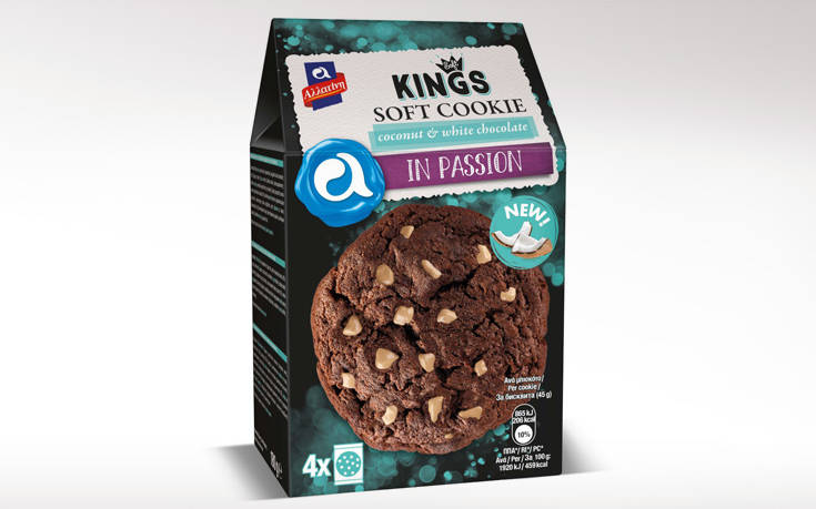 Νέα Kings Soft Cookie με Καρύδα και Λευκή Σοκολάτα