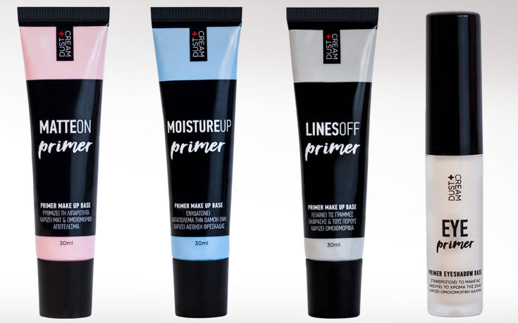 Κάνε την αρχή που σου ταιριάζει με τα 4 ιδανικά Primers της DUST+CREAM