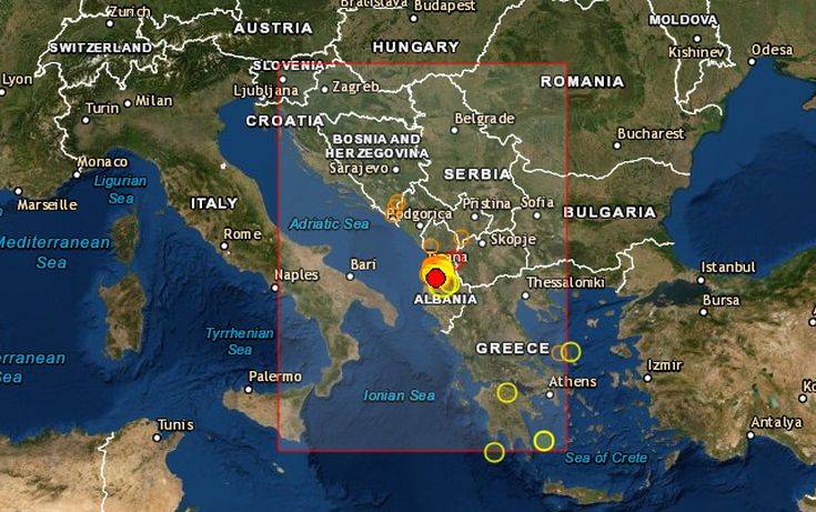 Νέος ισχυρός σεισμός τώρα στην Αλβανία