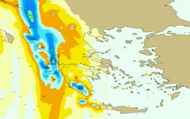 Καιρός: Έτσι θα «σκεπάσει» την Ελλάδα το κύμα κακοκαιρίας