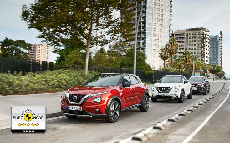 Πέντε αστέρια στο Nissan Juke από το Euro NCAP