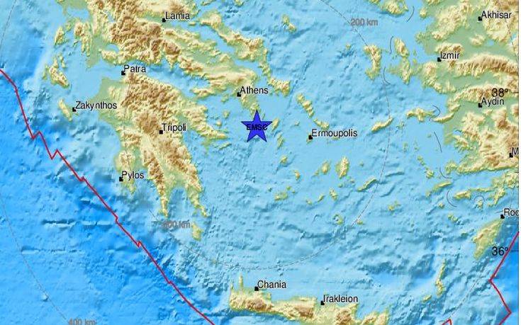 Σεισμός τώρα νότια της Αθήνας