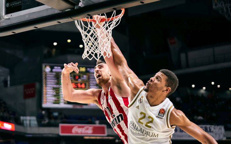 Euroleague: Άνευ όρων παράδοση του Ολυμπιακού στη Μαδρίτη