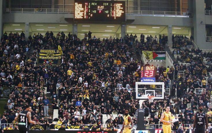 Basketball Champions League: Έρευνα για καμένη σημαία του Ισραήλ στο ΑΕΚ – Χάποελ Ιερουσαλήμ