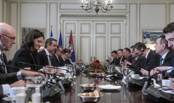 Μητσοτάκης σε Βούτσιτς: Συμφωνώ ότι πρέπει να φυλάμε ο ένας την πλάτη του άλλου