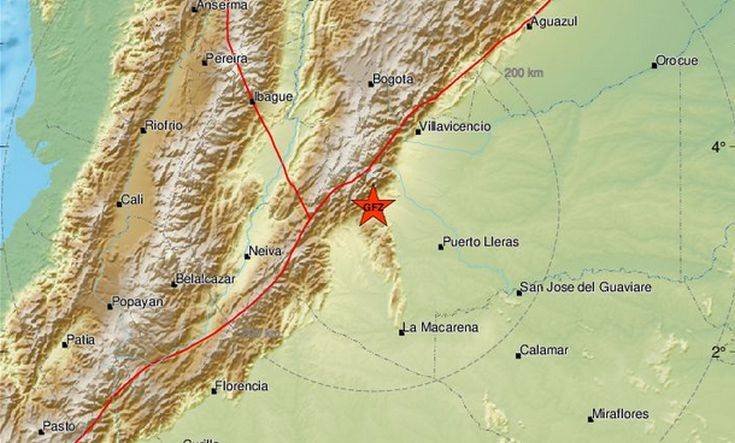Ισχυρός σεισμός ταρακούνησε την Κολομβία