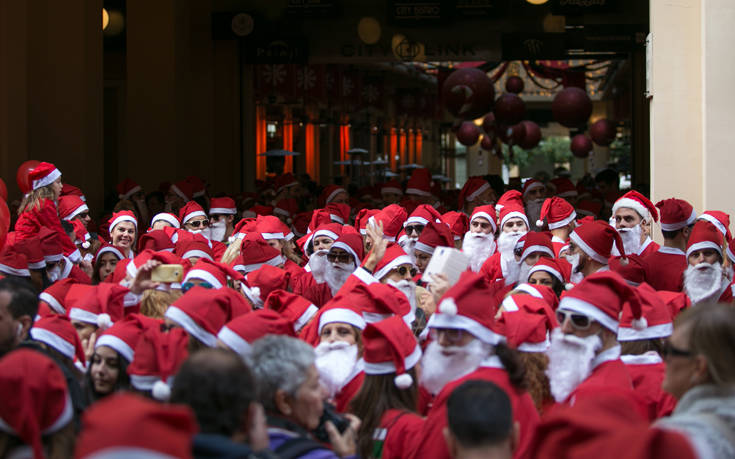 To 6o Santa Run επιστρέφει στο κέντρο της Αθήνας