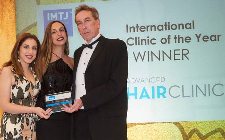 Η Advanced Hair Clinics βραβεύεται ως International Hair Clinic of the Year για τρίτη φορά!