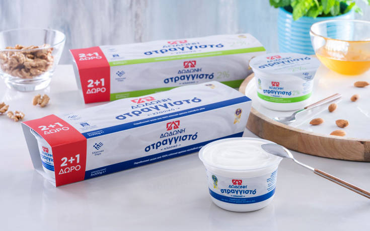 Το στραγγιστό γιαούρτι ΔΩΔΩΝΗ Κλασικό σε νέα συσκευασία