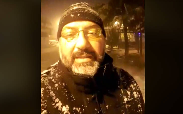 Καιρός: Η live μετάδοση του Σάκη Αρναούτογλου στα χιόνια