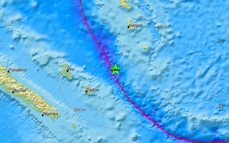 Σεισμός 5,7 Ρίχτερ στις Νήσους Λόγιαλτι στον Ειρηνικό