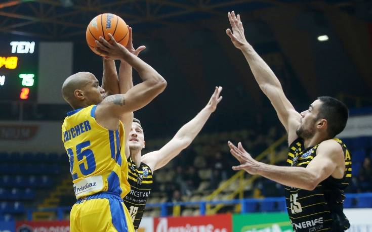 Basketball Champions League: Βαριά ήττα για το Περιστέρι από την Τενερίφη