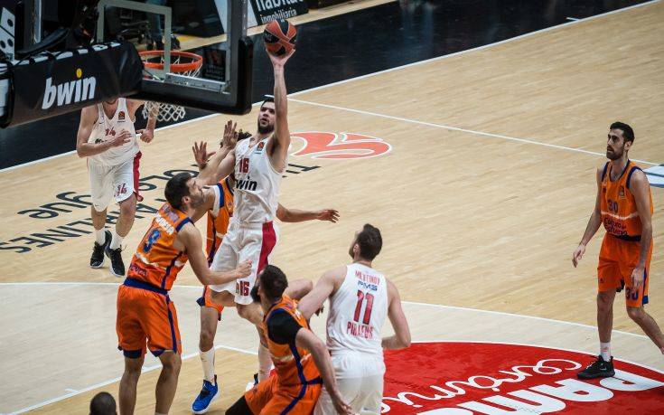 Euroleague: Ηρωικό διπλό μέσα στη Βαλένθια για τον Ολυμπιακό