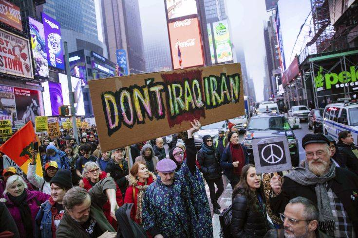 ΗΠΑ: Διαδηλώσεις σε Ουάσινγκτον, Νέα Υόρκη και άλλες πόλεις κατά ενός πολέμου με το Ιράν