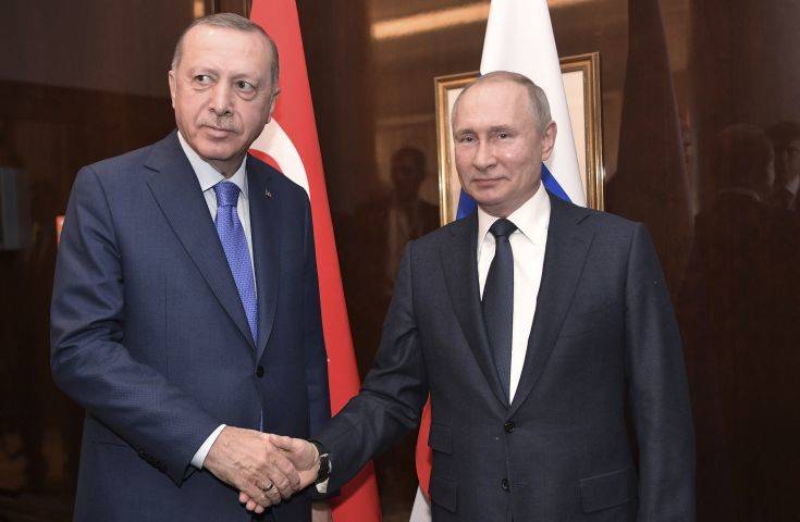 Επικοινωνία Πούτιν και Ερντογάν για συνεργασία στον ενεργειακό τομέα