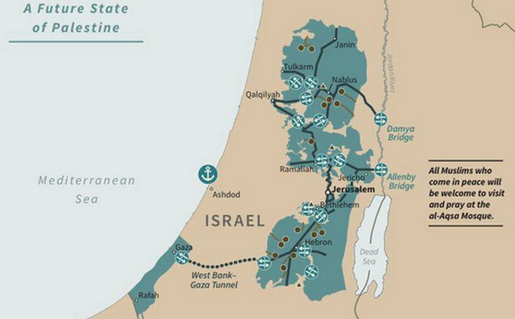 Το σχέδιο του Τραμπ αλλάζει τον χάρτη στη Μέση Ανατολή &#8211; Έτσι διαμορφώνονται Ισραήλ και Παλαιστίνη
