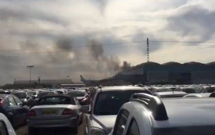 Εκκενώθηκε το αεροδρόμιο του Αλικάντε, λόγω πυρκαγιάς