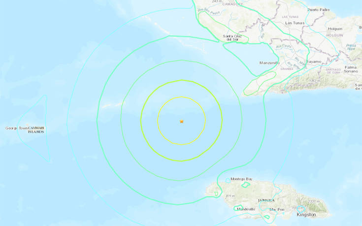 Σεισμός 7,7 Ρίχτερ ανοιχτά της Τζαμάικα &#8211; Προειδοποίηση για τσουνάμι ενός μέτρου