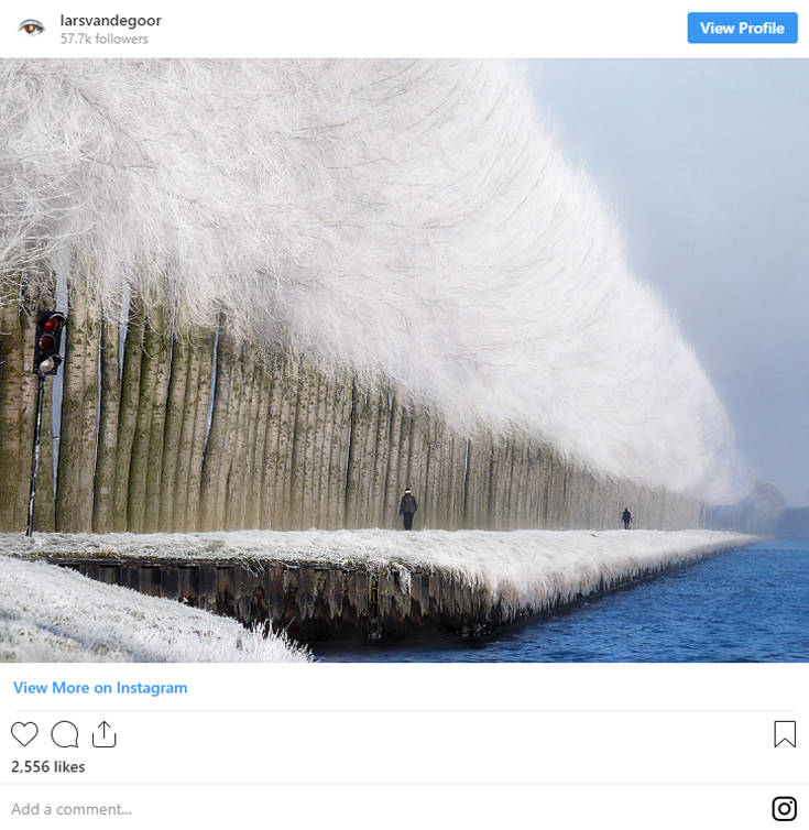 Φωτογραφίες του Instagram που δείχνουν την εντυπωσιακή εκδοχή του χειμώνα