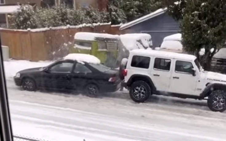 Όταν μάλλον δεν έχεις ξαναοδηγήσει στο χιόνι
