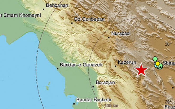 Σεισμός στην επαρχία Φαρς του Ιράν