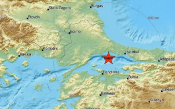 Σεισμός 4,9 Ρίχτερ κοντά στην Κωνσταντινούπολη