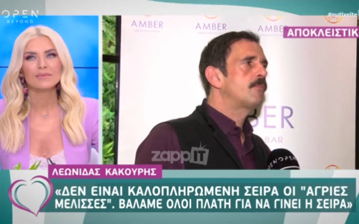 Λεωνίδας Κακούρης: Οι Άγριες Μέλισσες δεν είναι καλοπληρωμένη σειρά