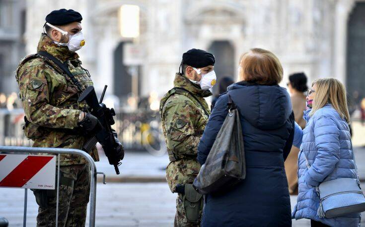 Κορονοϊός: Πανικός και τρόμος στην Ιταλία με άδεια ράφια και πάνοπλους αστυνομικούς