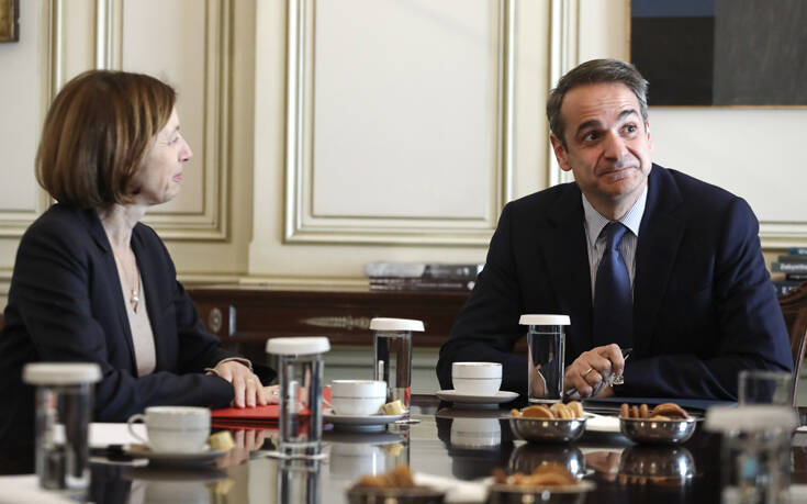 Στο Μέγαρο Μαξίμου η υπουργός Άμυνας της Γαλλίας, είχε συνάντηση με τον πρωθυπουργό