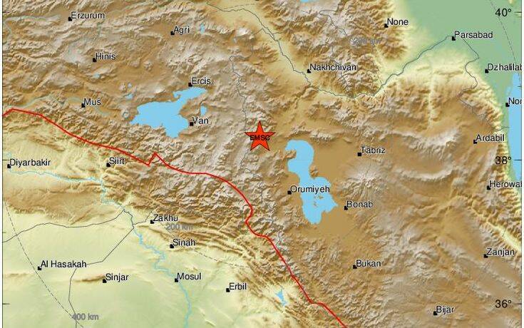 Ισχυρός σεισμός στα σύνορα Τουρκίας-Ιράν