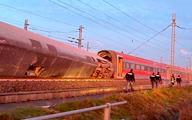 Δύο οι νεκροί από τον εκτροχιασμό τρένου κοντά στο Μιλάνο